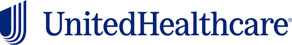 Partial view of a blue logo on a white background.