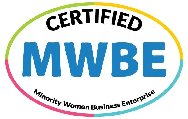 Logo for Certified Minority Women Business Enterprise (MWBE). Logo for Certified Minority Women Business Enterprise (MWBE).
